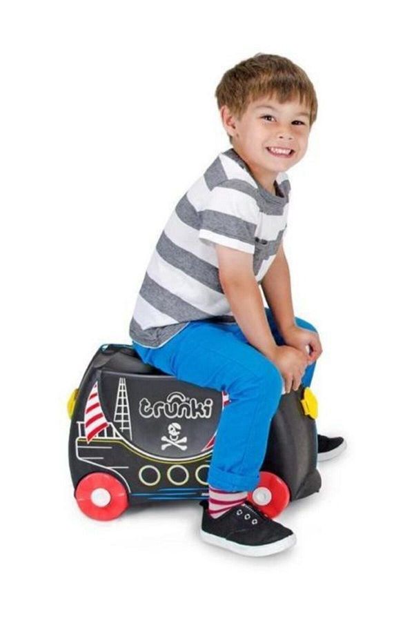 Trunki Std Unisex Children s Black Suitcase Pirate Pedro Classic Trendyol
