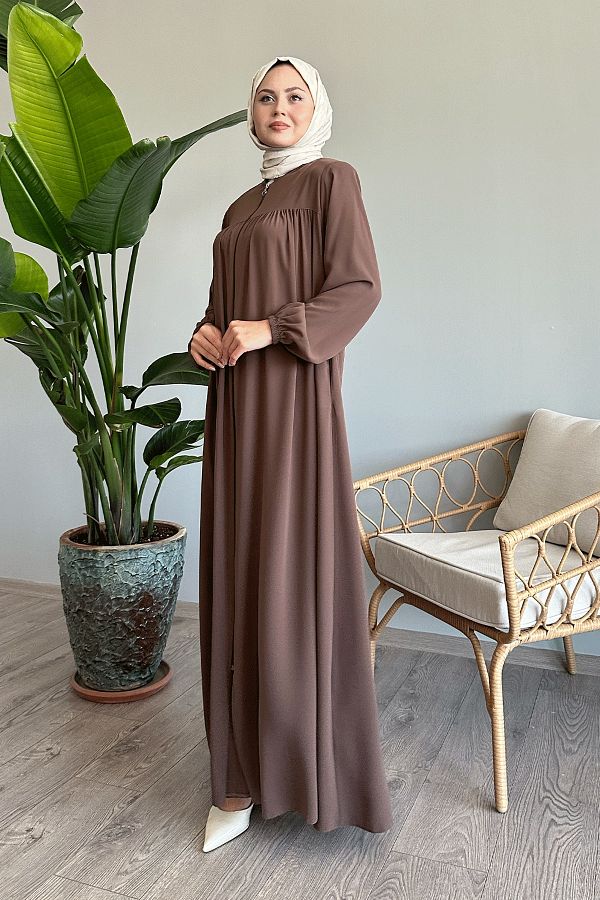 InStyle-Medina Silk Maro Deschis Plis Ferace 1