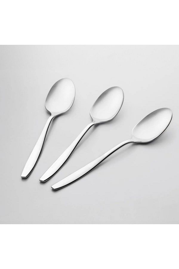 Nehir-Sahra Plain 18/10 Stainless Steel Dinner Spoon Set 12 Pieces 1