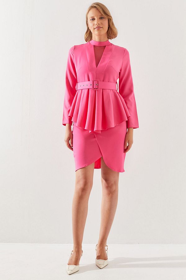 Bianco Lucci-Women's Wrap Belted Set - 21450 60251766 1