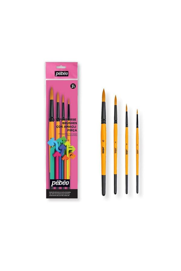 Pebeo-Multi-Purpose Brush Set 4 Pieces Set-21 1