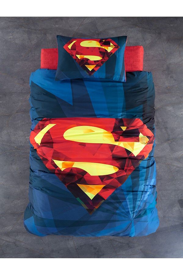 Warner Bross-Warner Bros Superman - Cotton Single Duvet Cover Set 1