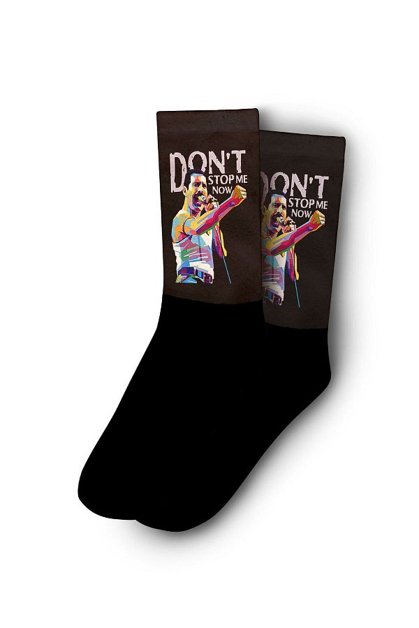 JENES-Freddie Mercury 'don't Stop Me Now' Unisex Colorful Socks 1