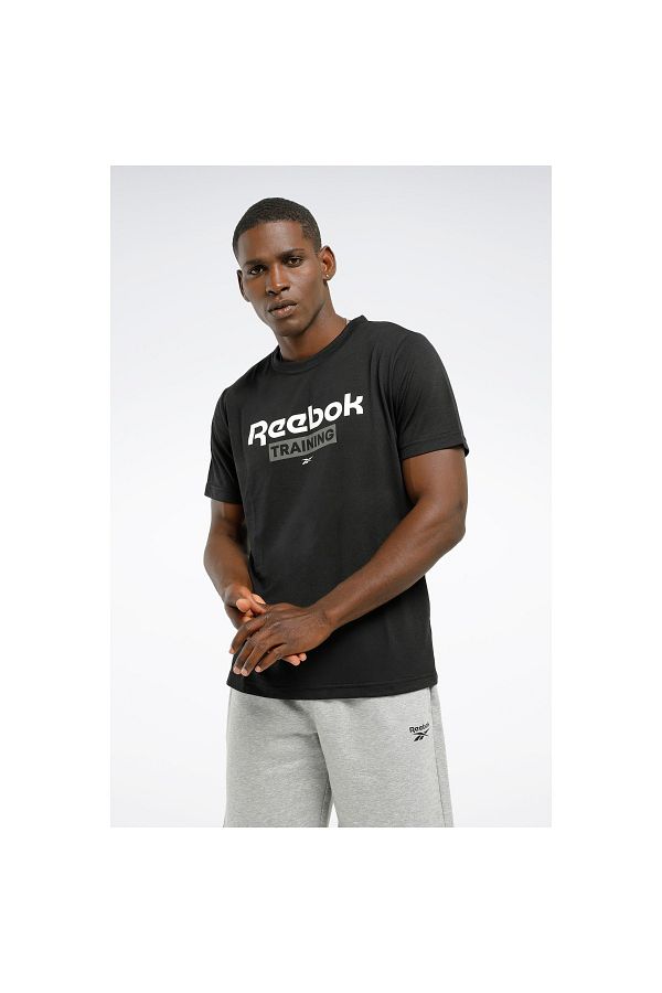 T shirt reebok nera online
