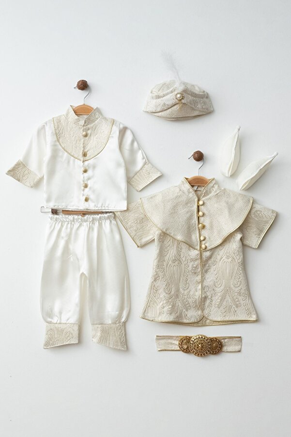 yukobaby bebeğiniz için en doğalı ERKEK BEBEK ŞEHZADE KEMERLİ MEVLÜTLÜK HEDİYELİK SÜNNETLİK TAKIM SET YK98785