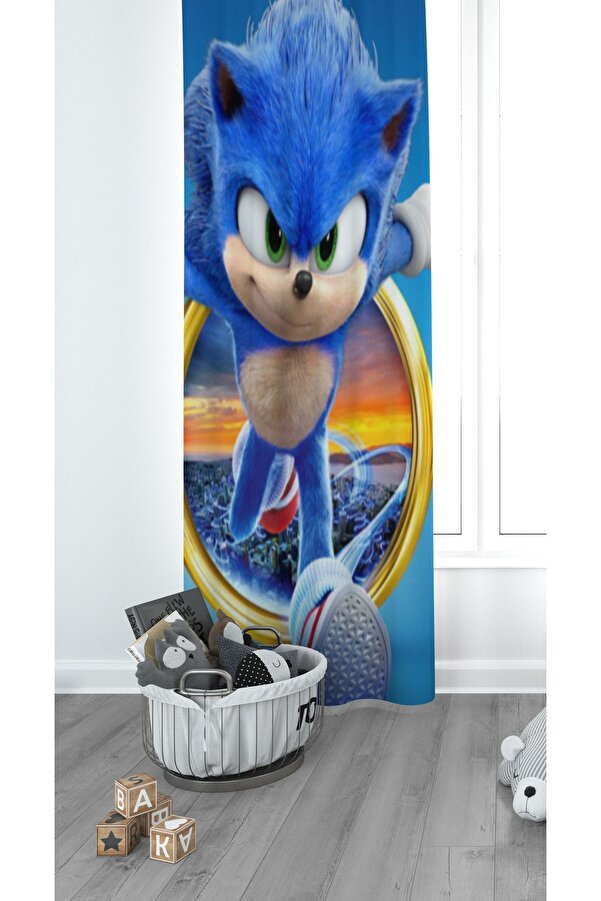 CİCİ EKO Super Sonic Çocuk Odası Perdesi Fon Perde