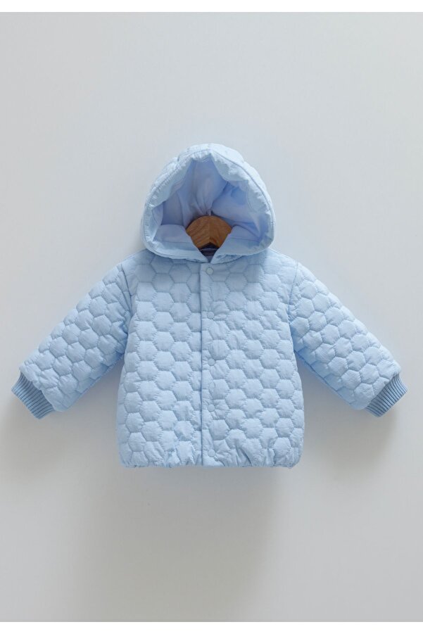 Caramell ERKEK Bebek Kapitone Mont Kapüsonlu %100 Pamuk