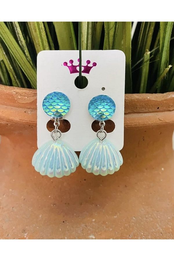 Mermaid clip on earrings best sale