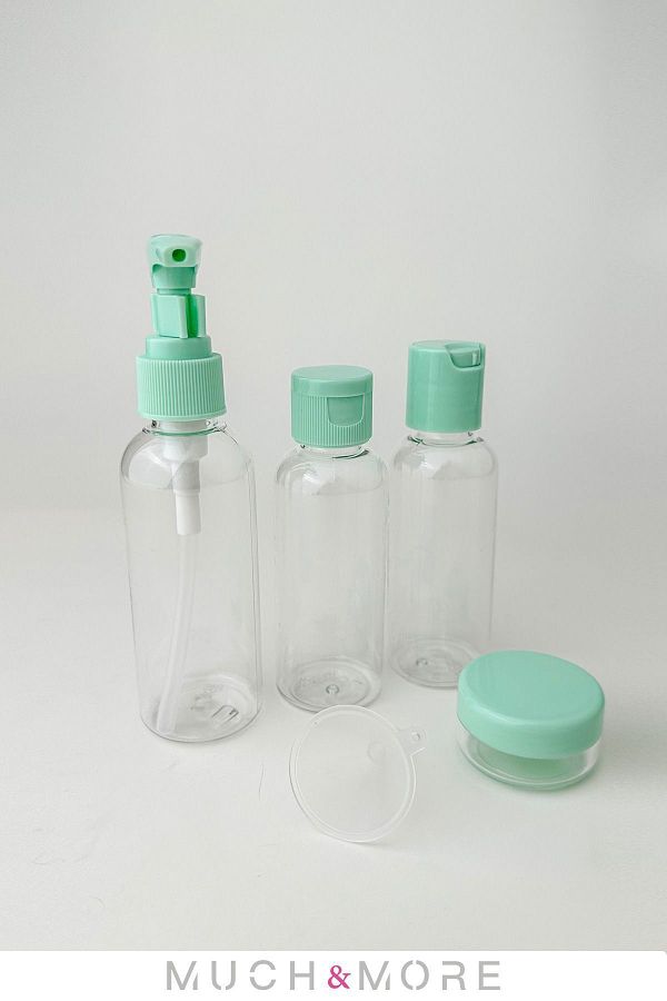 Much and More-Travel Kit-Set of 3 Refillable Bottles + Cream Box 1