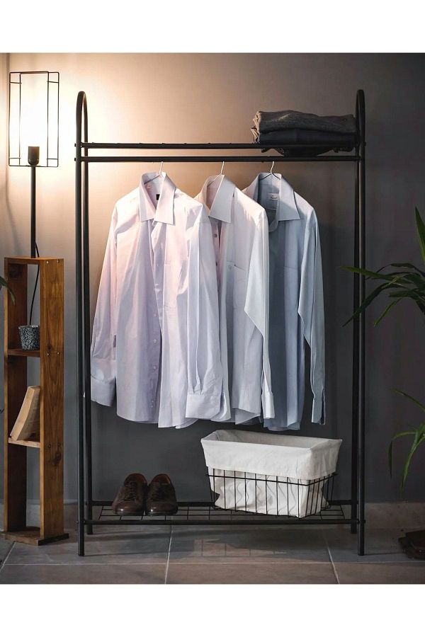 TOPRAK E T CARET Elit 2 Metal Coat Standing Decorative Clothes Hanger 2 Shelves Uynev9016Es Trendyol