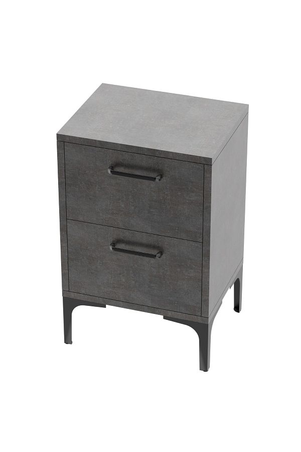 Mahmayi-Modern Stand: 2 Soft-Close Drawers, Versatile Use, Easy Assembly, Lightweight - Anthracite 1