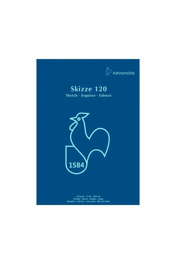 Hahnemühle-Sketch Pad Sketching Block 120gsm A4 50 Sheets 1