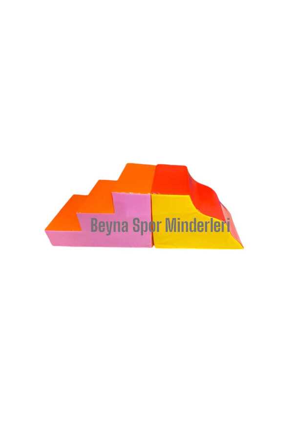 Beyna Minder 3 Basamaklı Merdiveni 60*60*90cm Dalga Minderi 60*60*90cm