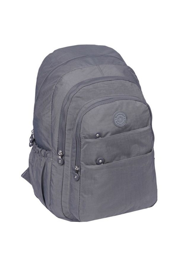 Grey fabric backpack clearance