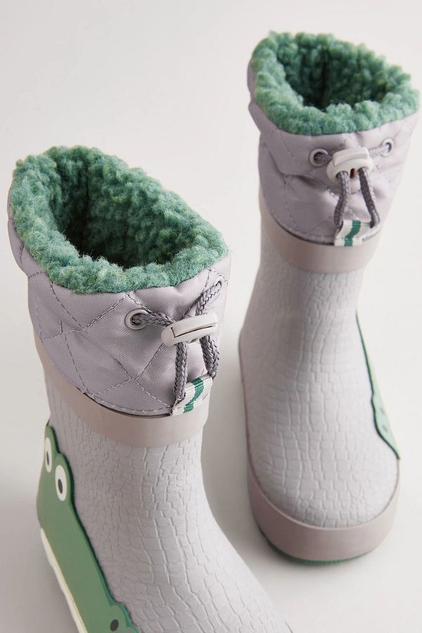 Next Baby DinoSaur Patterned Thermal WellieS BootS with Sulat Lining and CuffS Trendyol