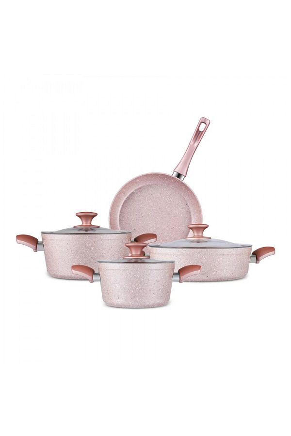 Karaca-Biogranit Rosegold Induktionskochtopf-Set, 7-teilig 1