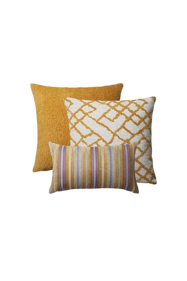 Fineroom Living-"santorini" - Decorative Pillow - 3-Piece Combination Set (Includes Inner Pillow) 1