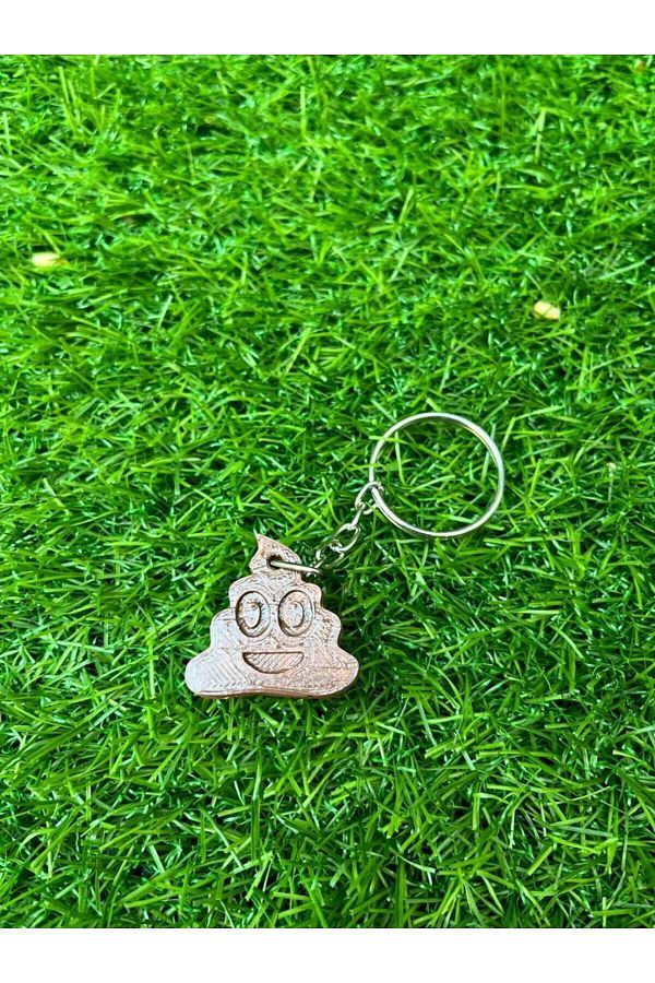 WORK3D-Smile Poop Emoji Keychain 3D Printing Product 1