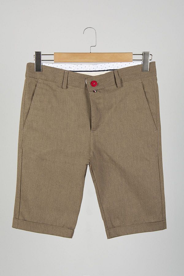 Slim fit linen shorts top