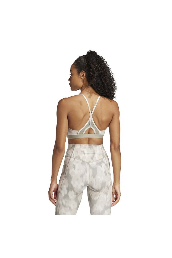 adidas-Aeroreact Training Essentials Light-Support Allover Print Bra 1