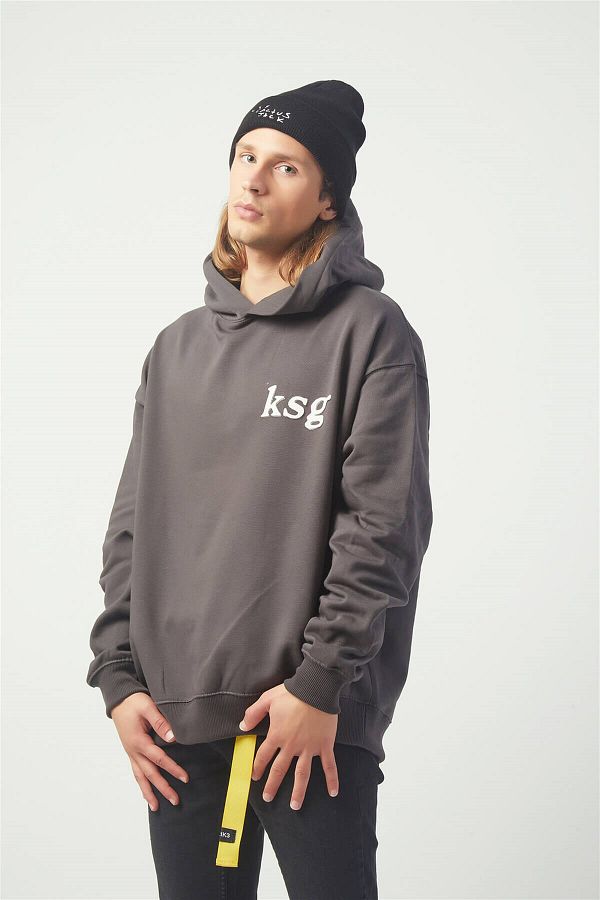 Trendiz Ksg Oversize Sweatshirt Hoodie Koyugri Tr30022 Trendyol