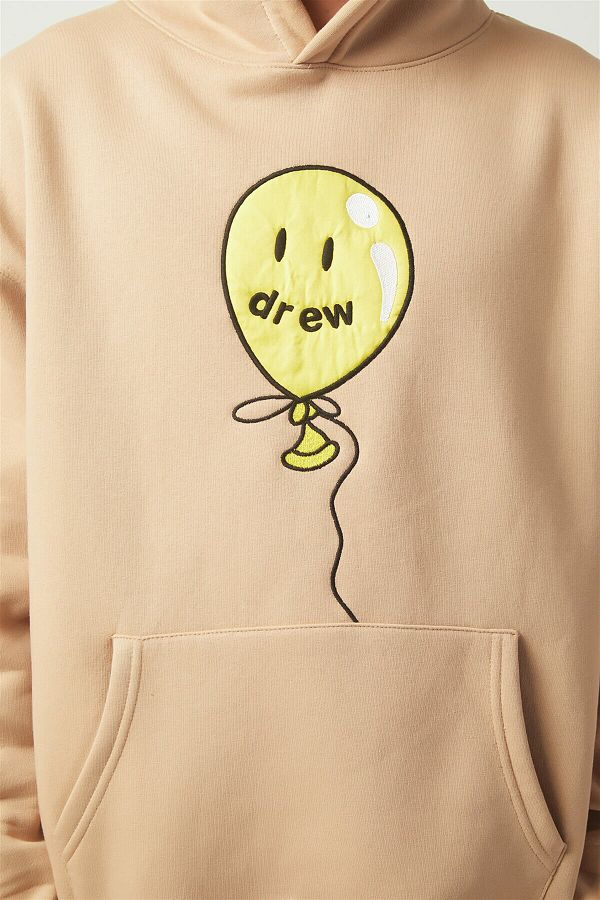 Trendiz Drew Balloon Oversize Sweatshirt Hoodie Cream Tr30012 Trendyol