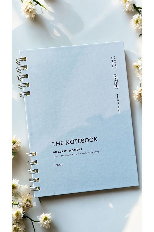 Fark Tanıtım-SpirAl LeAf Unlined A5 Notebook - PLACID BLUE Cover 1