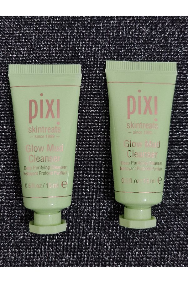 pixi-Glow Mud cleanser - Soothing and Pore cleanser, 2 Pieces 15mL+15mL 1