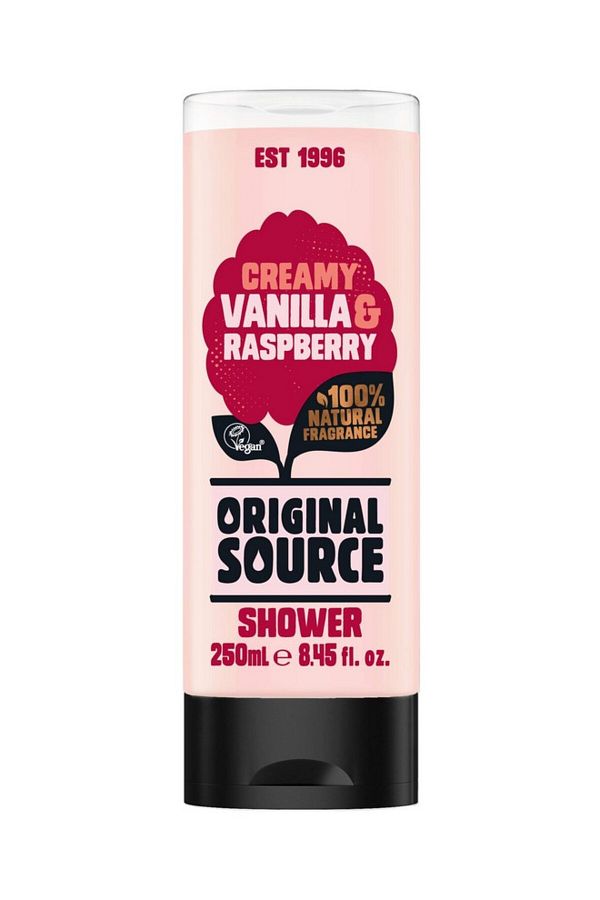 ORIGINAL SOURCE-Vanilla Milk and Raspberry Shower Gel, 250ml 1