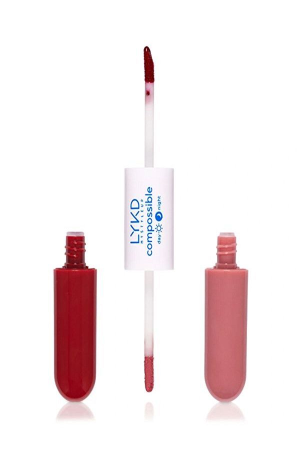 lykd-Double sided shiny Finish lip - lipstick liquid Day split Gloss 1