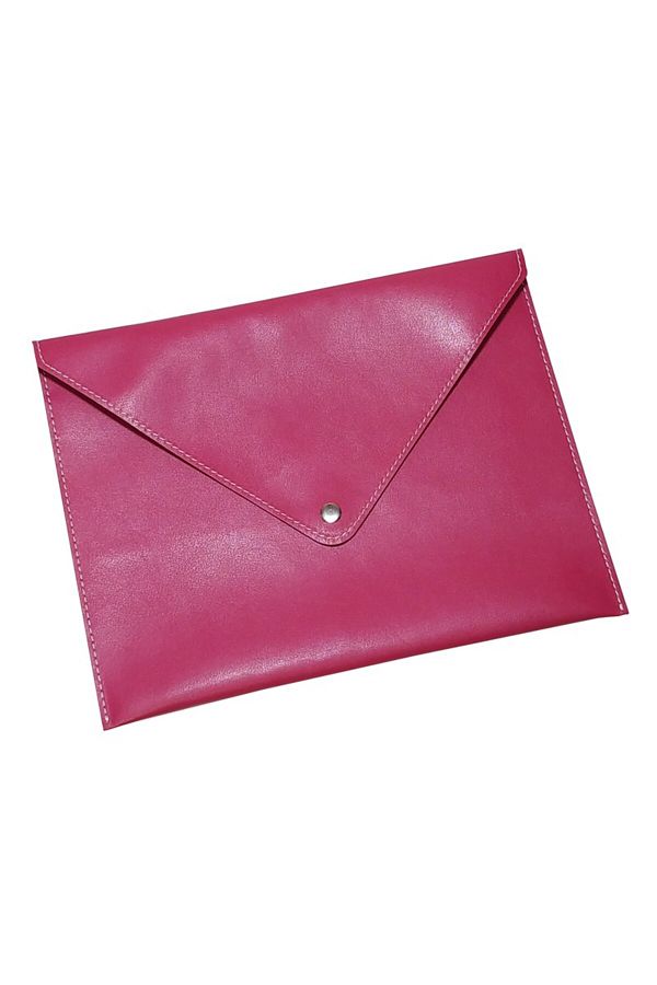 2K-Fuchsia A5 File - Small Size, Snap Envelope, 19.5X24.7 Cm, Careful for Papers 1