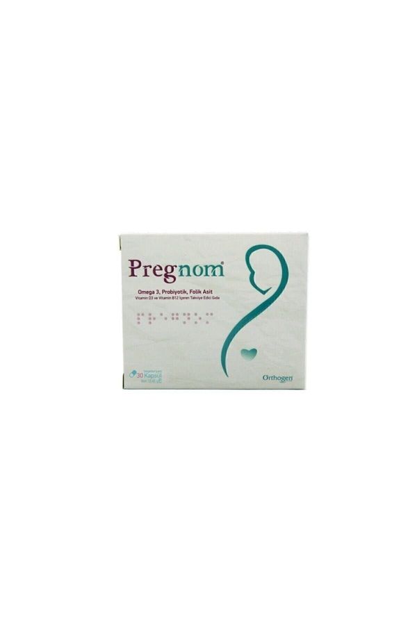Orthogen-Pregnom 30 Capsule Omega 3 Probiotic Folic Acid 1