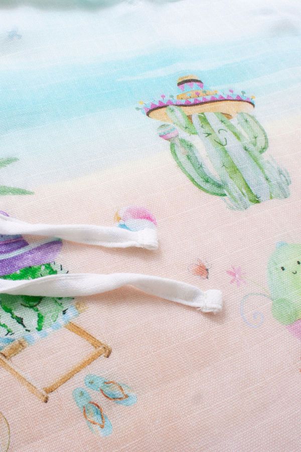 Casadora Baby Cactus Cotton Muslin Poncho for 3 4 Years Old Children Trendyol