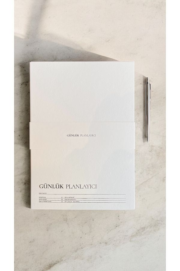 Fark Tanıtım-A4 Undated Daily Planner - 60 Sheets with cover 1