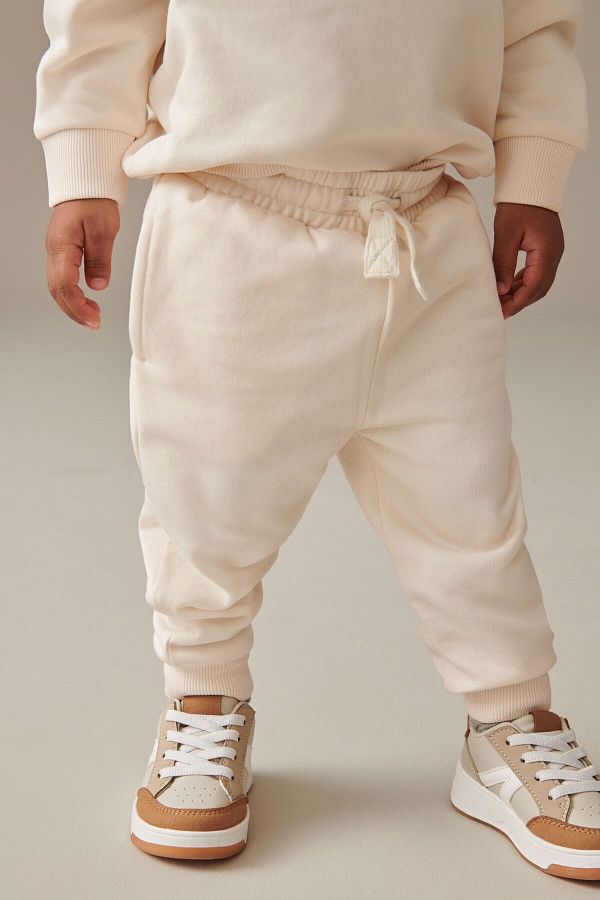 Next Baby Ecru Colored 100 Cotton Long Sleeve Jogger Set Trendyol