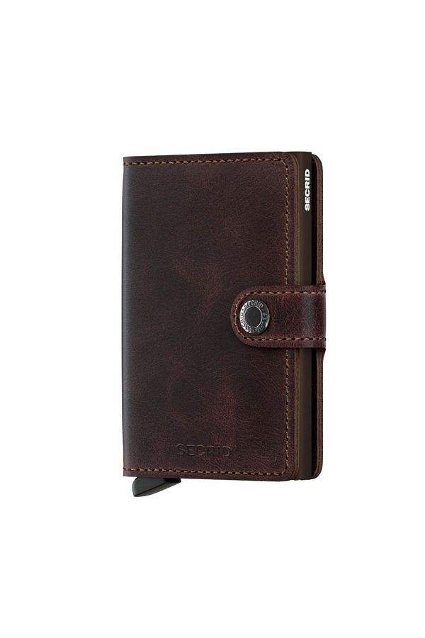Secrid-Vintage Chocolate Miniwallet - 100% Original europäisches Leder Portemonnaie 1