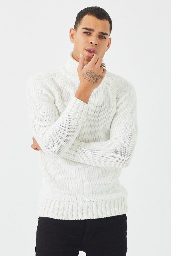 White thick turtleneck discount