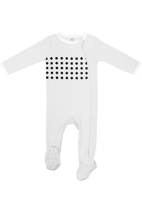 Nanit Baby Pajamas 100 Cotton Double Zipper and Footed Pajamas with Mitten Cuffs Trendyol