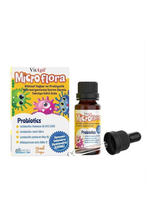 Allergo-Vitagil Microflora Probiotic Drops - 15 ml Unflavored 1