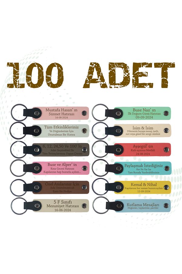 miawiki-Set of 100 Special Production for Traditional Events - Perfect Gift Memory And Souvenir Keychains 1