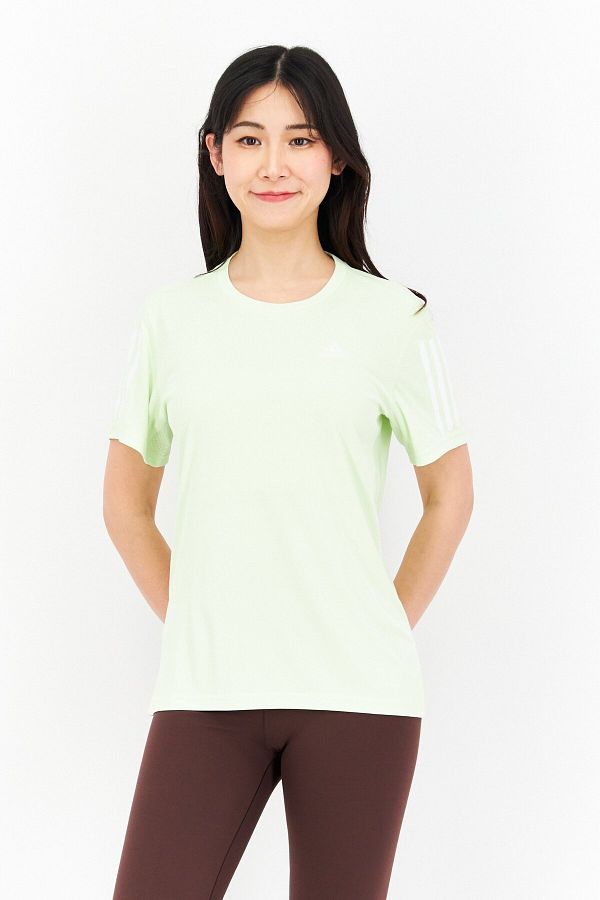 Lime green and white adidas shirt best sale