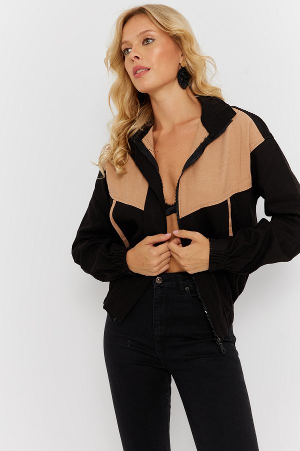 Camel denim jacket womens hot sale