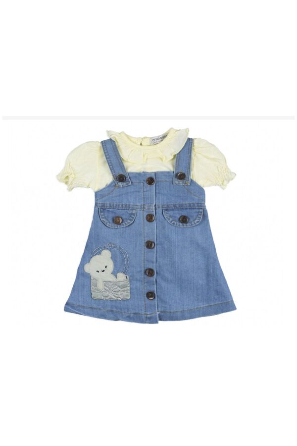 MAİBELLA Ayılı Kot Jile Elbise