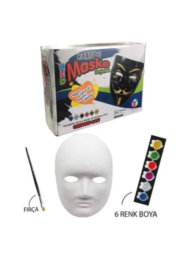 HED Karton Maske Boyama Hobi Seti