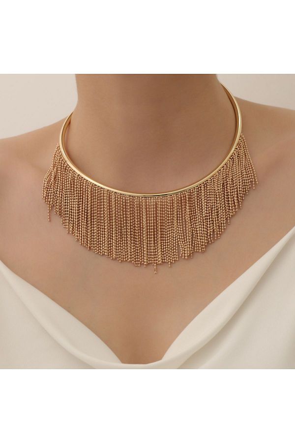 Dangle choker necklace top