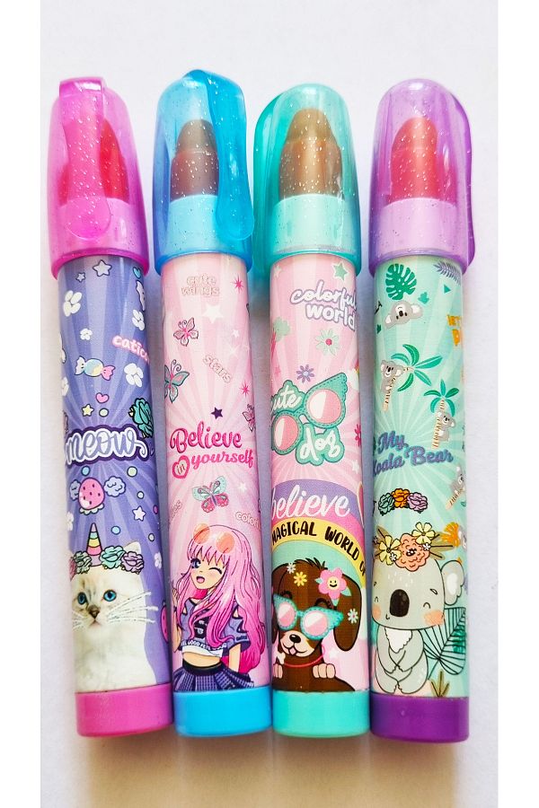 Modellino-4 Rocket Erasers for Girls - 4 Different Patterns Micro Rk-300 1
