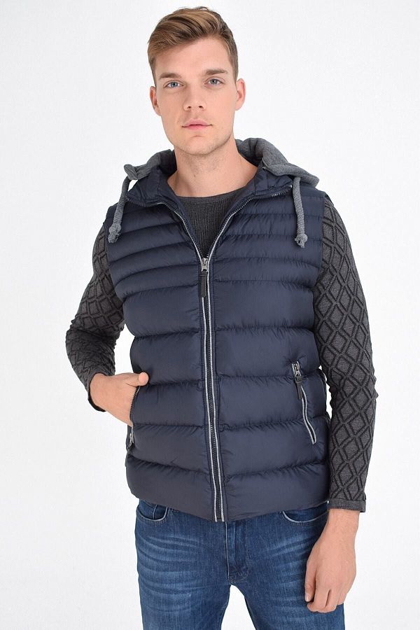 Plus size hooded puffer vest shop
