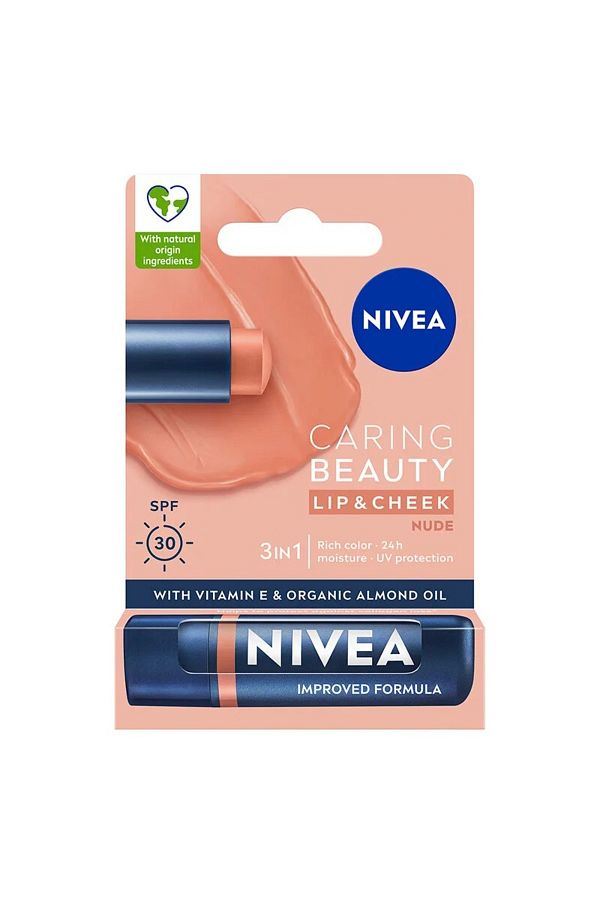 NIVEA-Nude Colored Lip Care Cream - 4.8 Gr 1