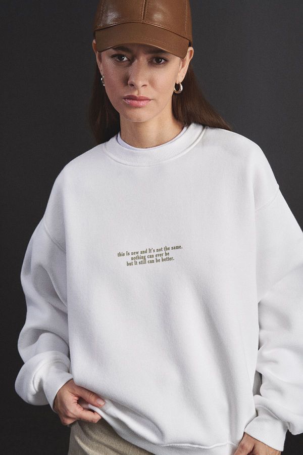 Mathilda By Ci dem Bilici Oversize Basic Sweatshirt Trendyol
