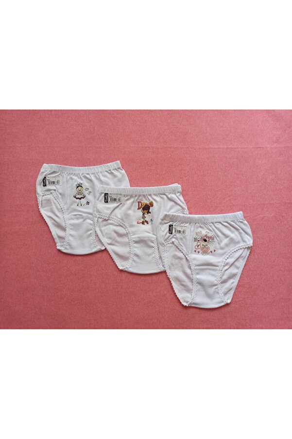 minilkabebe Kız Bato Slip Baskılı 3 Lü Little Grıll No:3 (5-6 YAŞ)